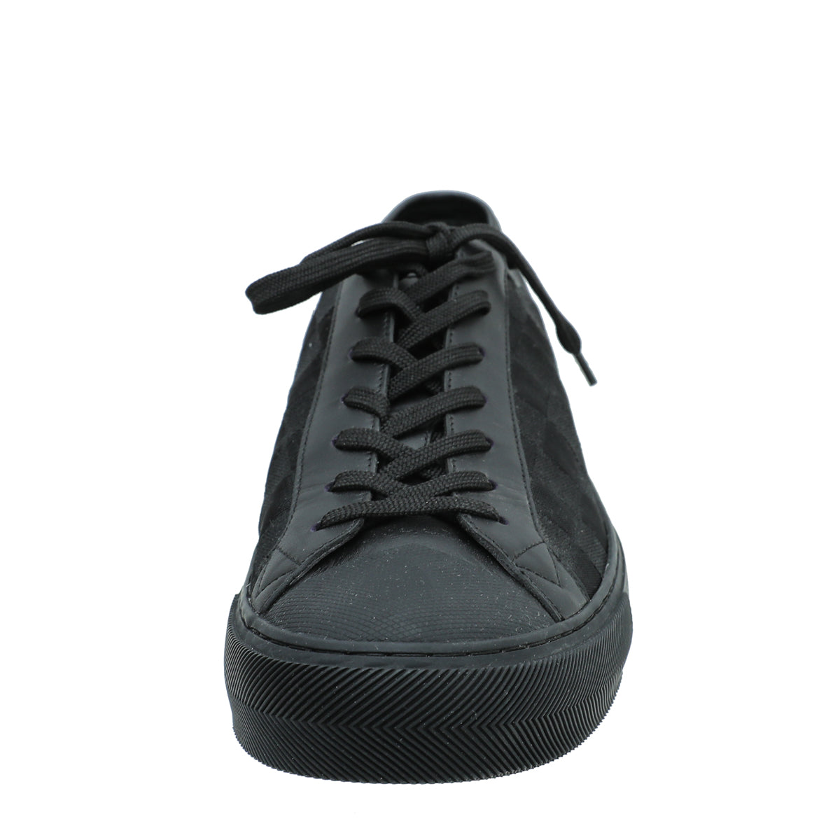 Louis Vuitton Black Damier Ebene Sneaker 7.5-Louis Vuitton-THE CLOSET