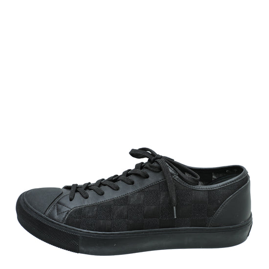 Louis Vuitton Black Damier Ebene Sneaker 7.5 – The Closet