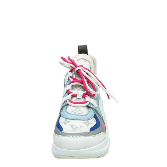 Louis Vuitton, Shoes, Pink And Baby Blue Louis Vuitton High Top Sneakers