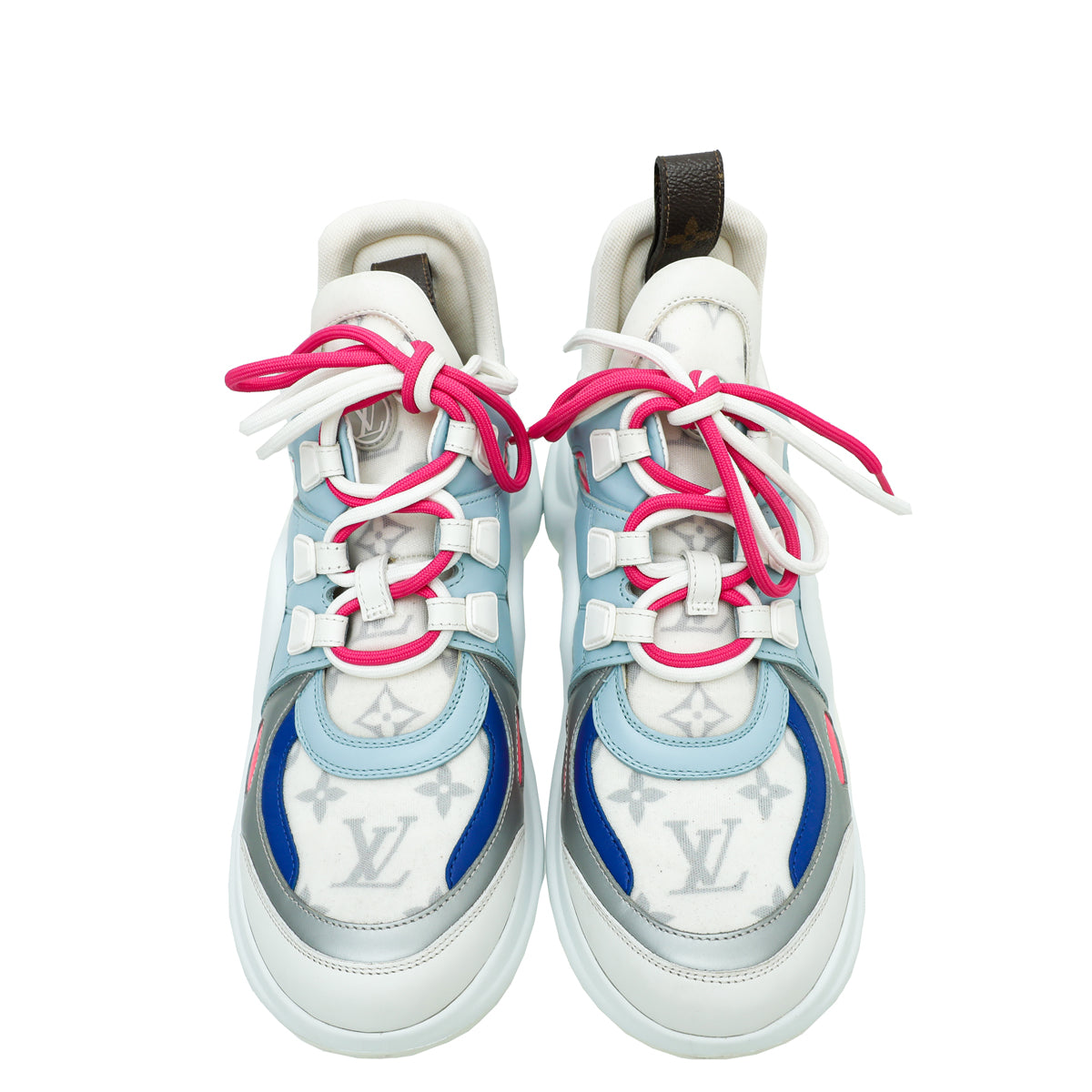 Louis Vuitton Multicolor Leather And Mesh Archlight Sneakers Size