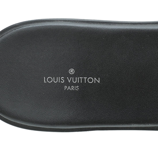 Louis Vuitton Monogram Lock It Flat Mules 41