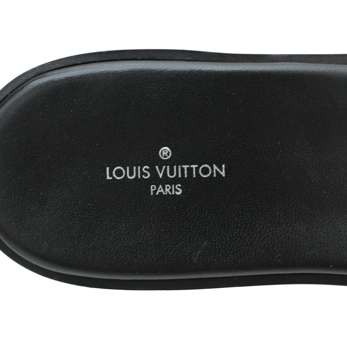 Louis Vuitton Black Monogram Embossed Revival Flat Mules 38 – The