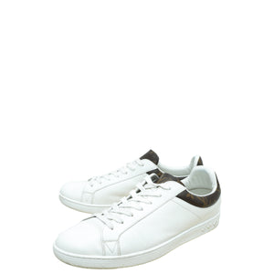 Louis Vuitton Monogram حذاء رياضة الرجال البيض 8
