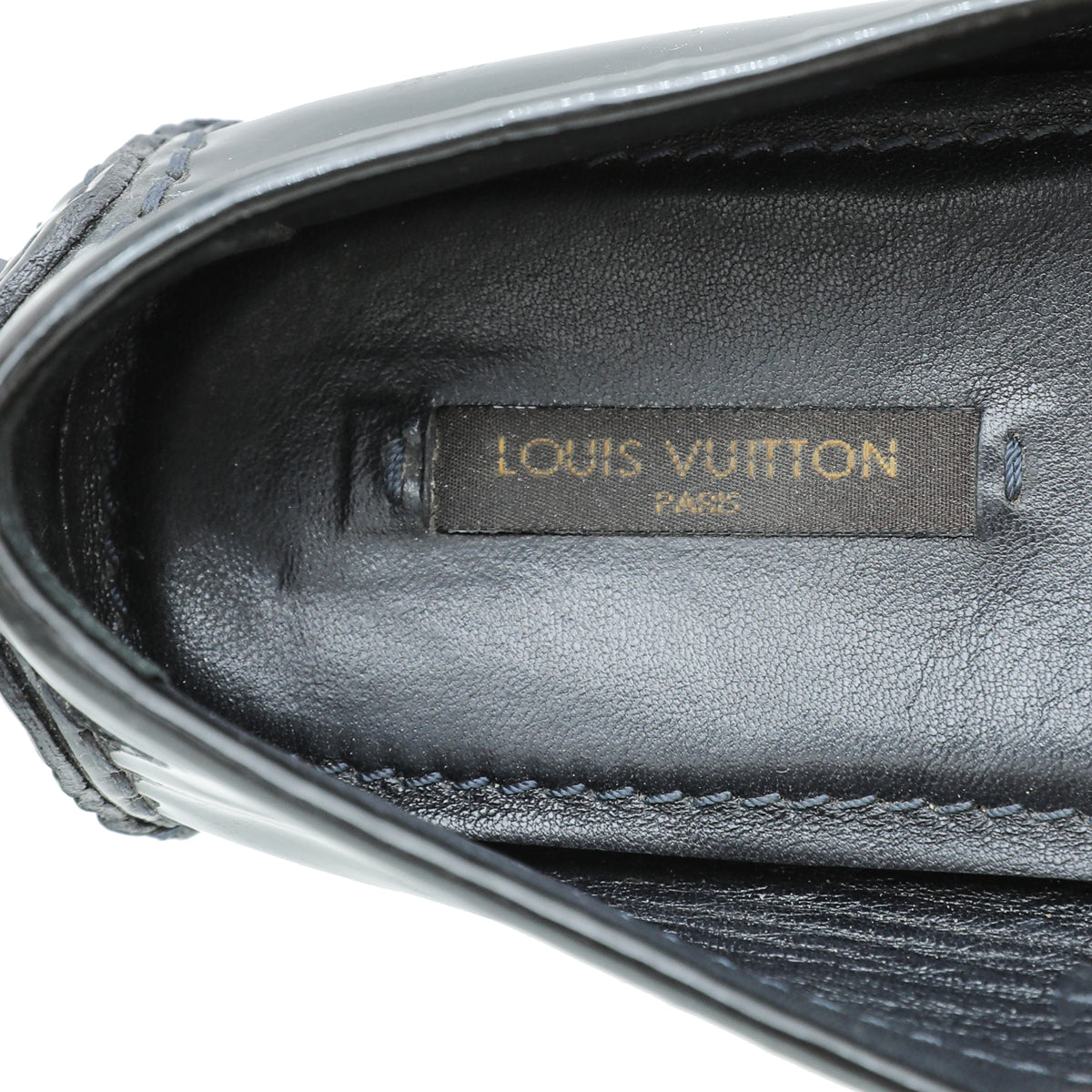 Louis Vuitton Noir Vernis Oxford Loafers 37