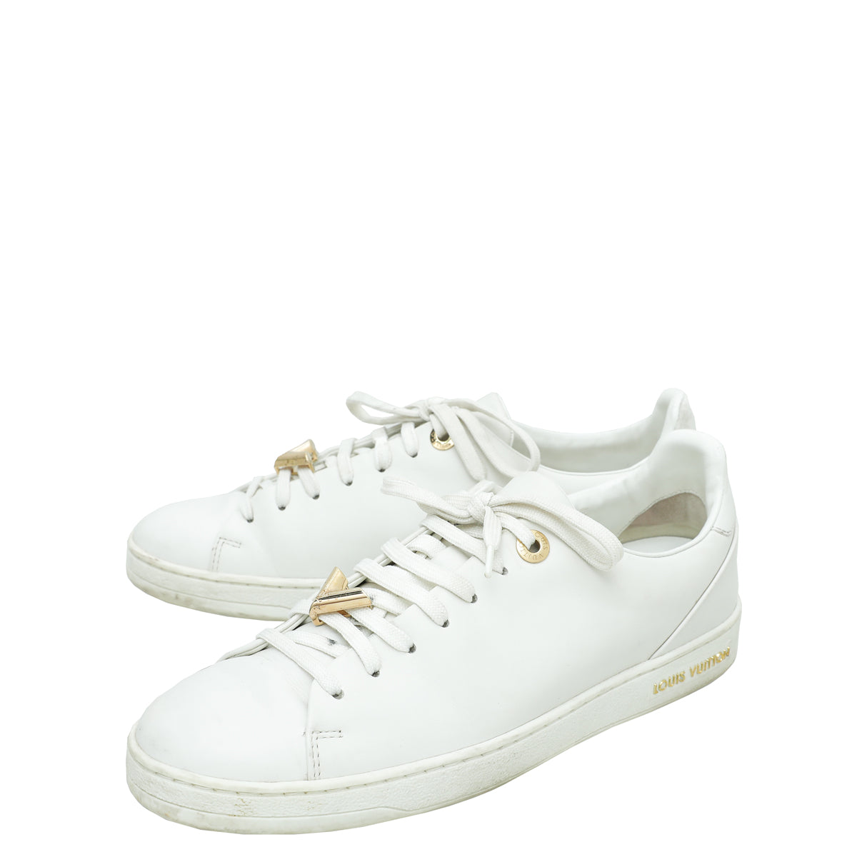 Louis Vuitton White Frontrow V Sneakers 38-Louis Vuitton-THE CLOSET