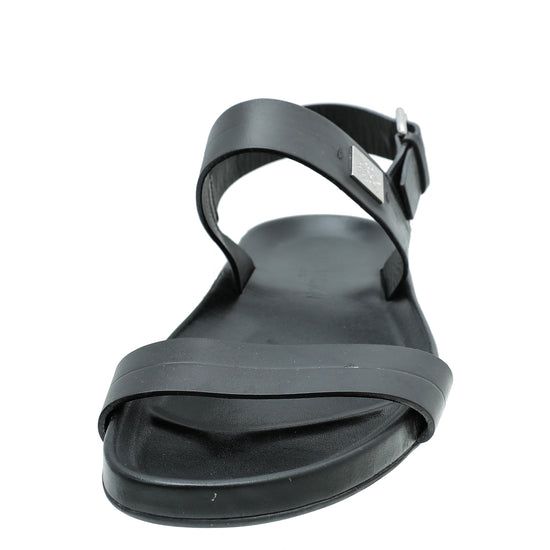 Louis Vuitton Black Flat Sandal 8 – THE CLOSET