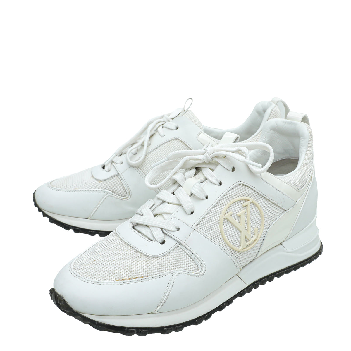 Louis Vuitton White Run Away Sneaker 37.5-Louis Vuitton-THE CLOSET