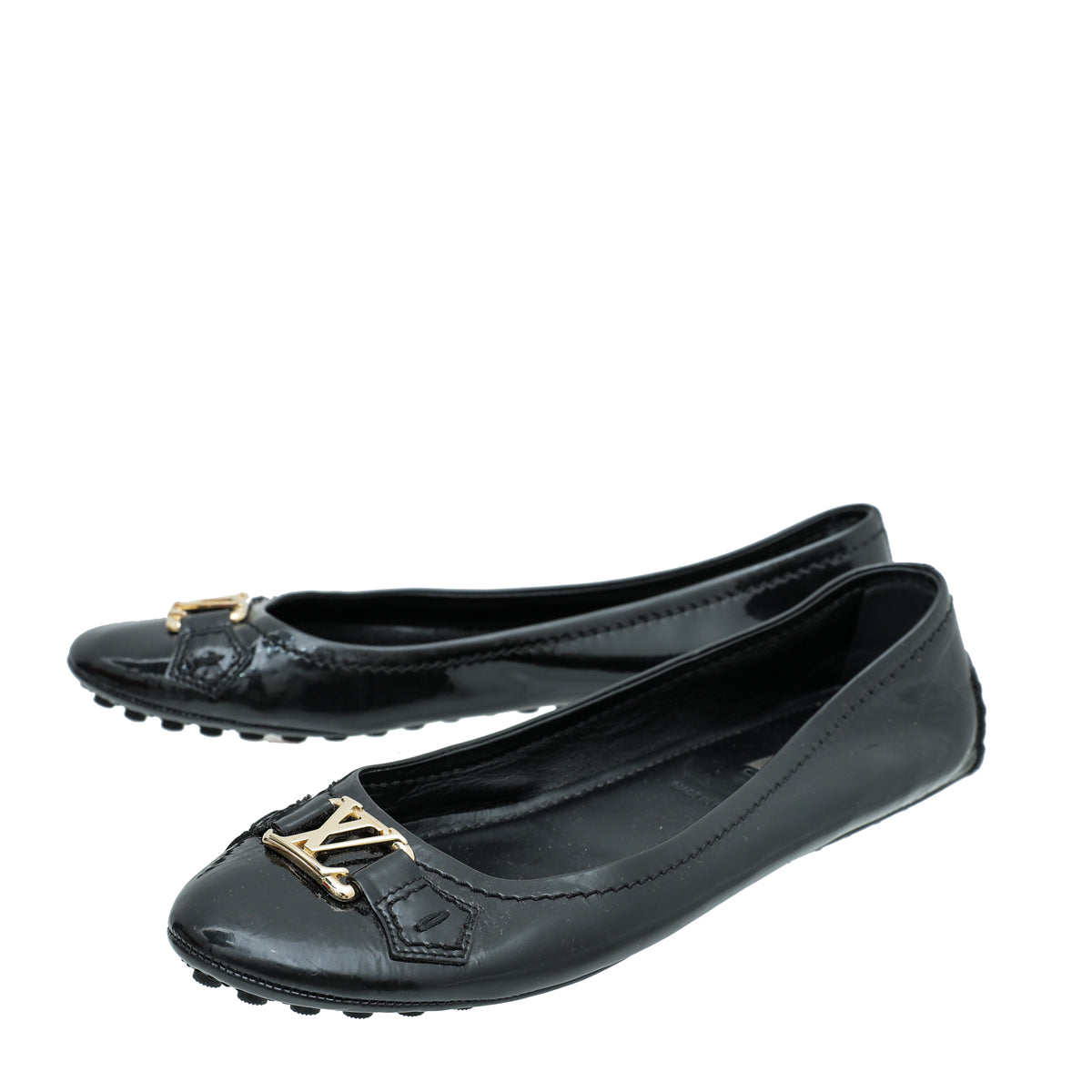 Louis Vuitton Black Oxford Loafer 38-Louis Vuitton-THE CLOSET