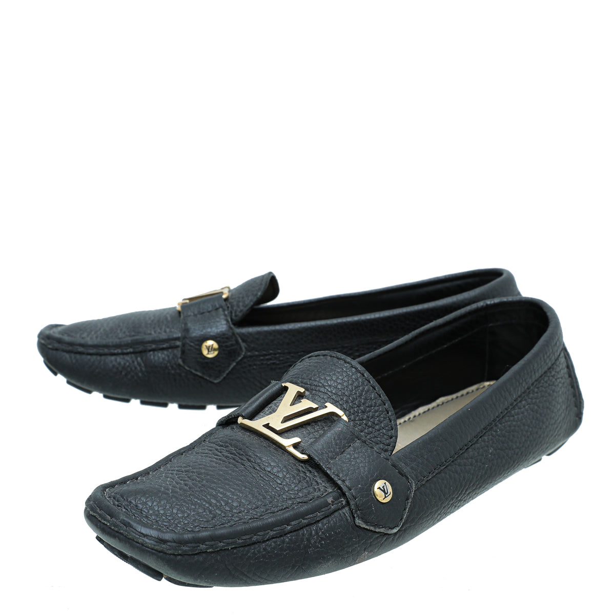 Louis Vuitton Black Oxford Loafer 40.5-Louis Vuitton-THE CLOSET