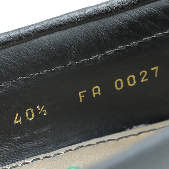 Louis Vuitton Black Oxford Loafers Leather ref.681692 - Joli Closet