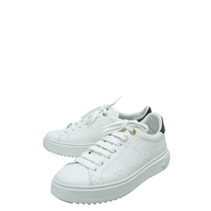 Louis Vuitton White Monogram أحذية حذاء رياضة 38