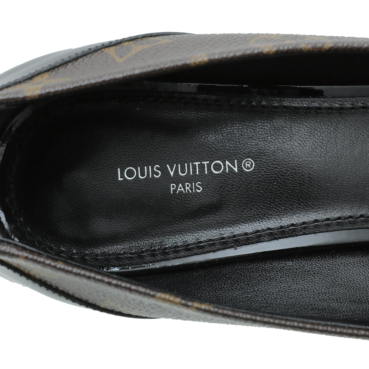 Louis Vuitton Monogram Black Cherie Pump 40