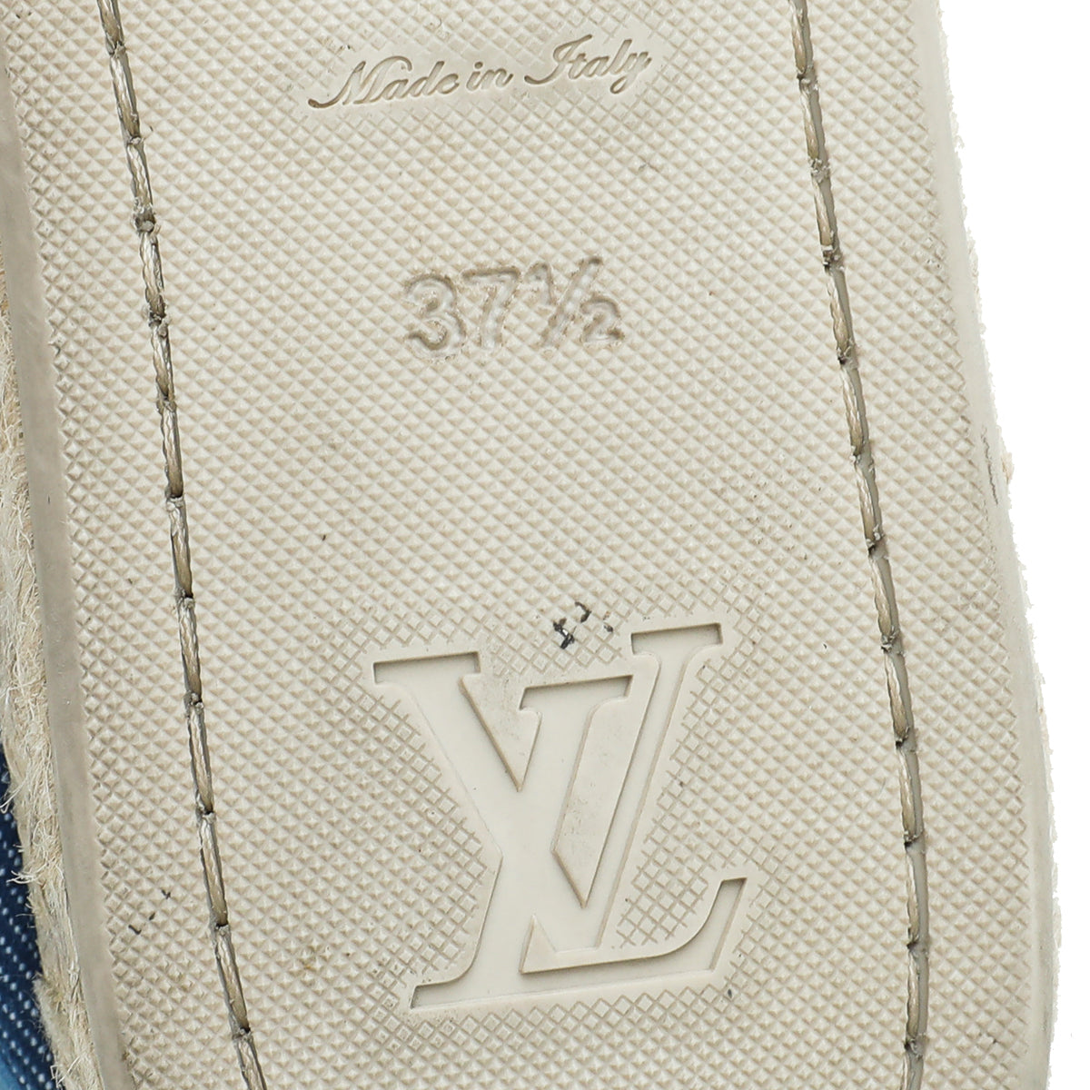 Leather espadrilles Louis Vuitton Blue size 37 EU in Leather