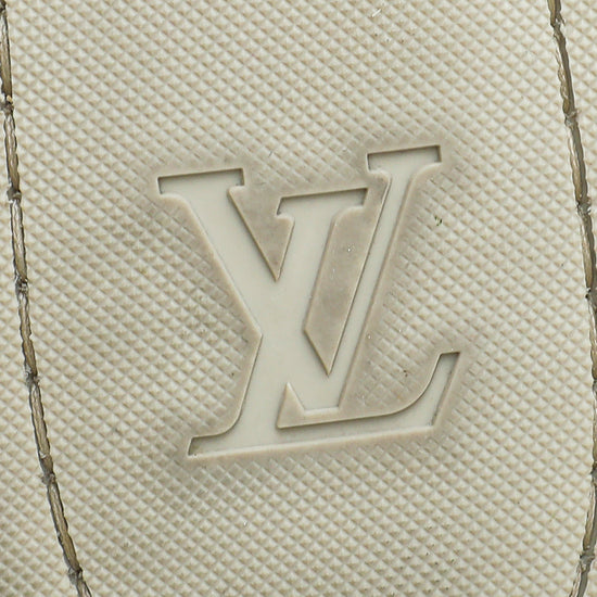 Louis Vuitton Beige Canvas Logo Espadrilles Size 37.5 Louis Vuitton