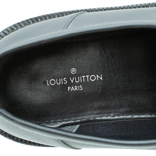 Louis Vuitton Bicolor Monogram Calf Academy Loafers 37.5 – The Closet