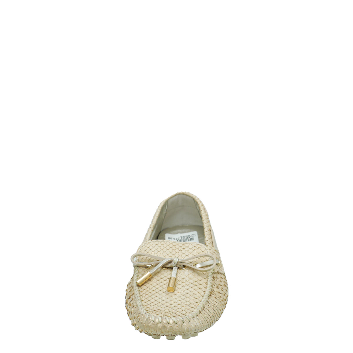 Louis Vuitton Light Gold Python Gloria Flat Loafer 37-Louis Vuitton-THE CLOSET