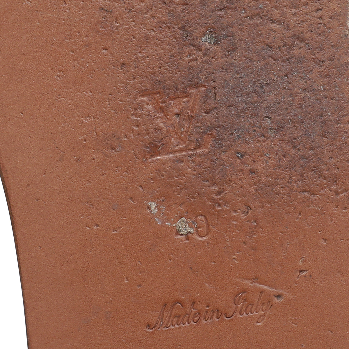 Louis Vuitton Lock It Flat Mule Cacao. Size 40.0