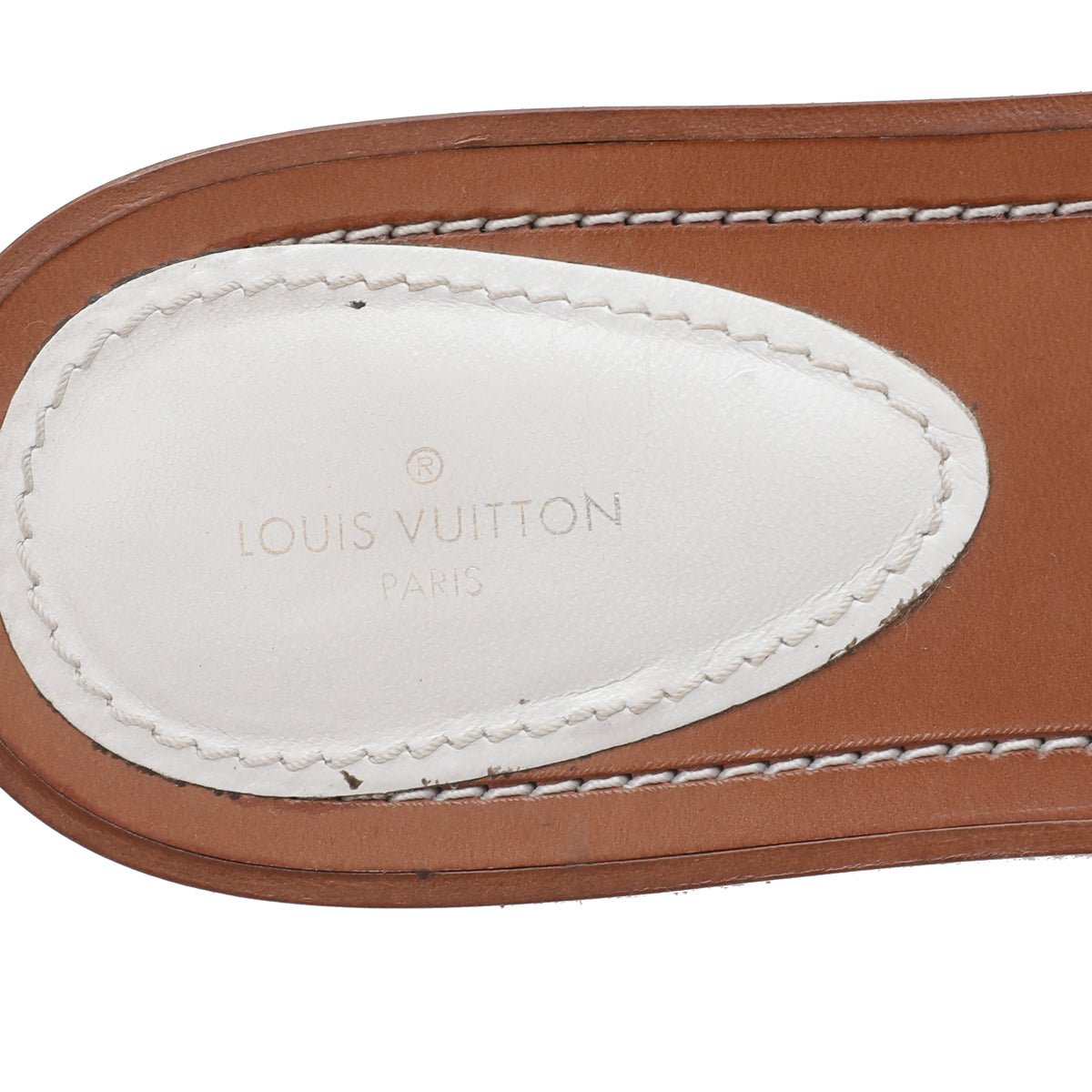 Louis Vuitton Bicolor Lock It Flat Mule 37.5 – The Closet