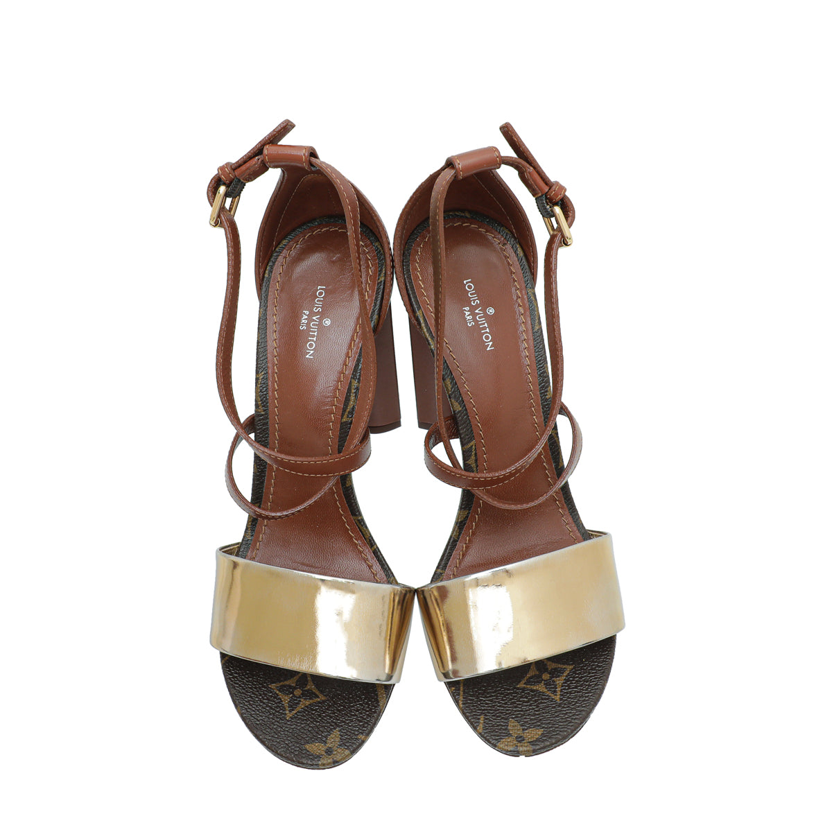 Louis Vuitton Monogram Odyssey Heeled Sandals 37