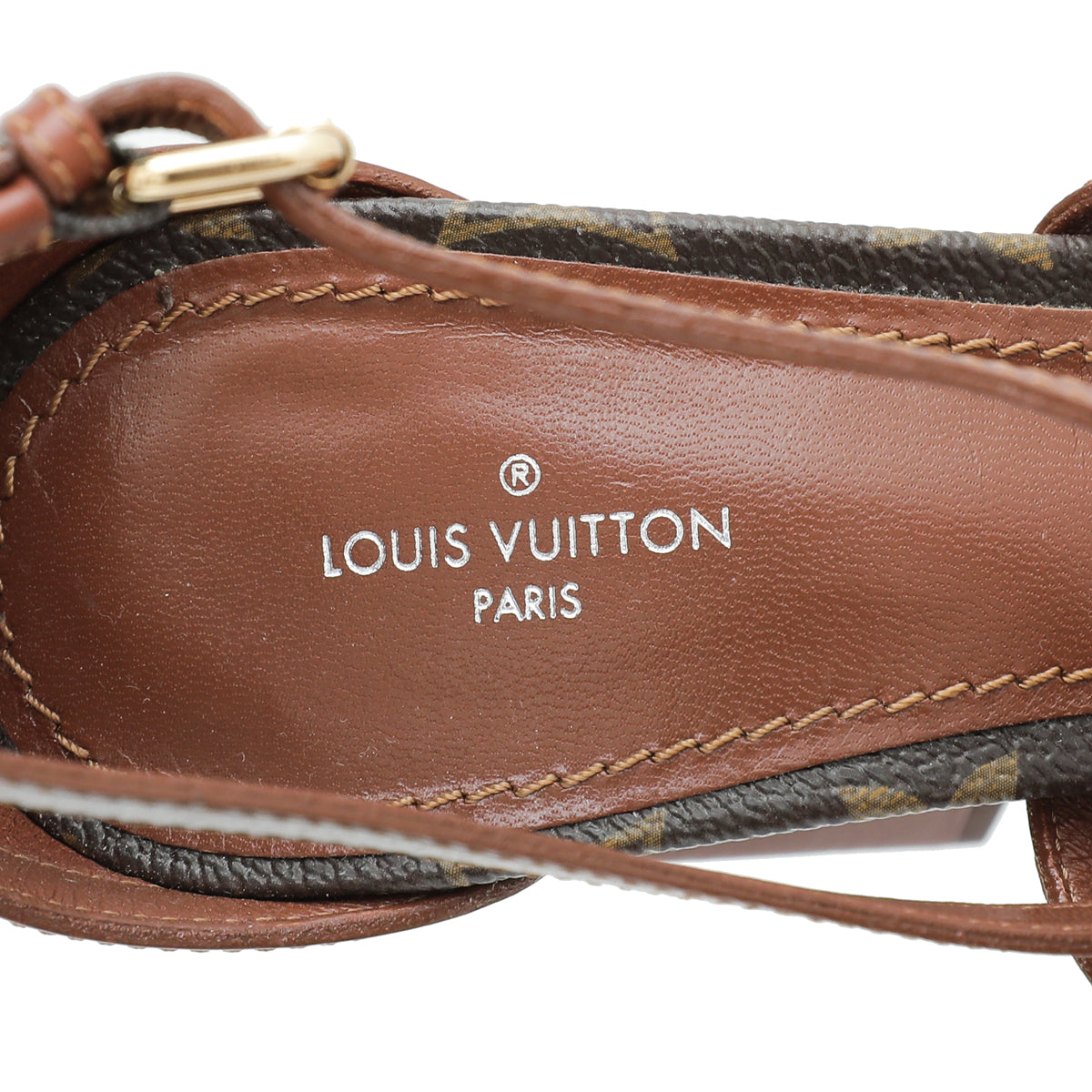 Louis Vuitton Monogram Odyssey Heeled Sandals 37