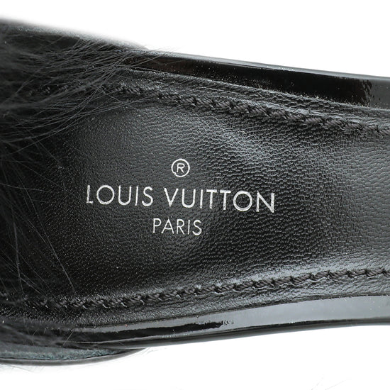 Louis Vuitton Monogram Black Call Back Sandals 37