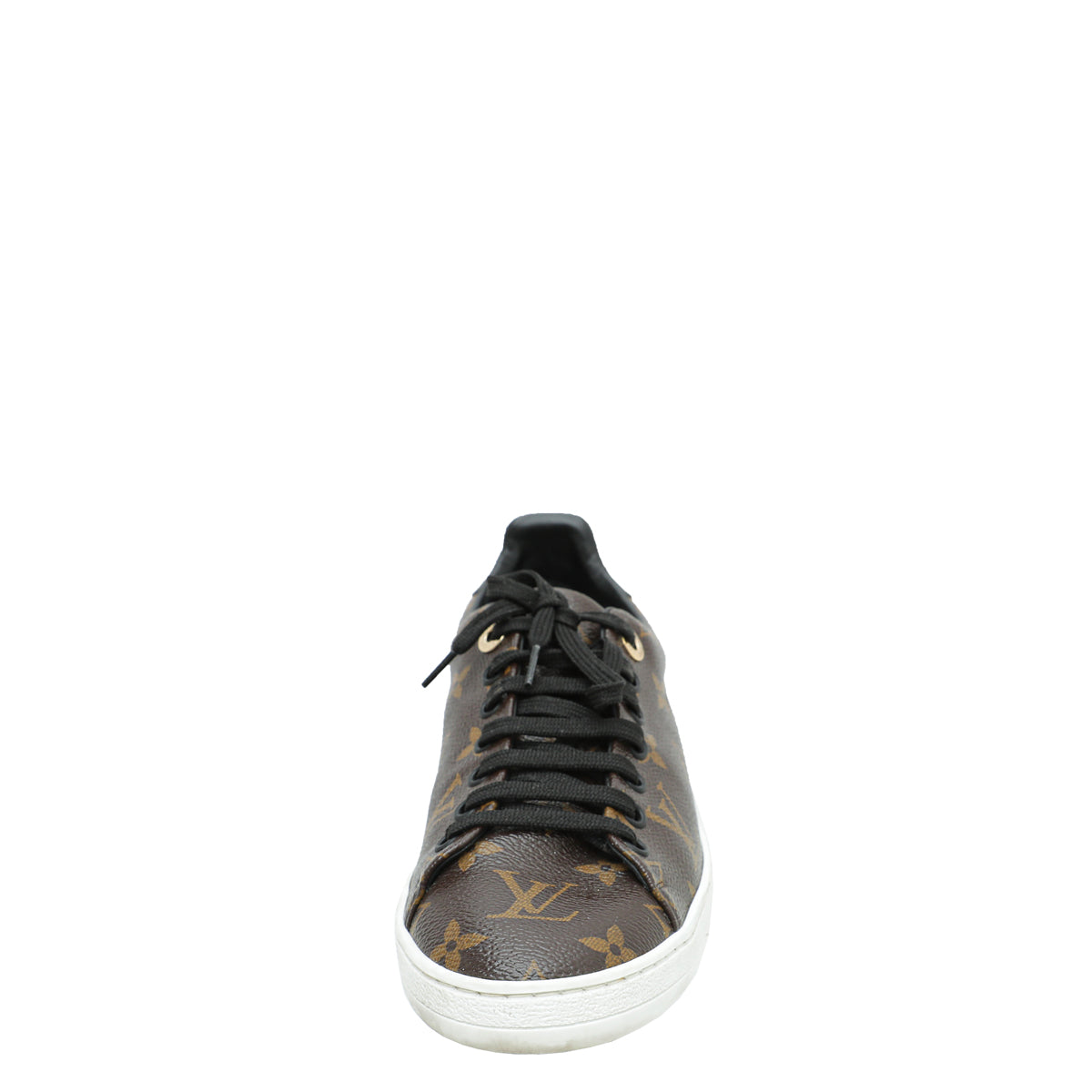 Louis Vuitton Monogram Black Frontrow Sneakers 38.5-Louis Vuitton-THE CLOSET