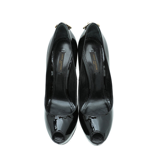 Louis Vuitton Black Oh Really Pumps 36.5