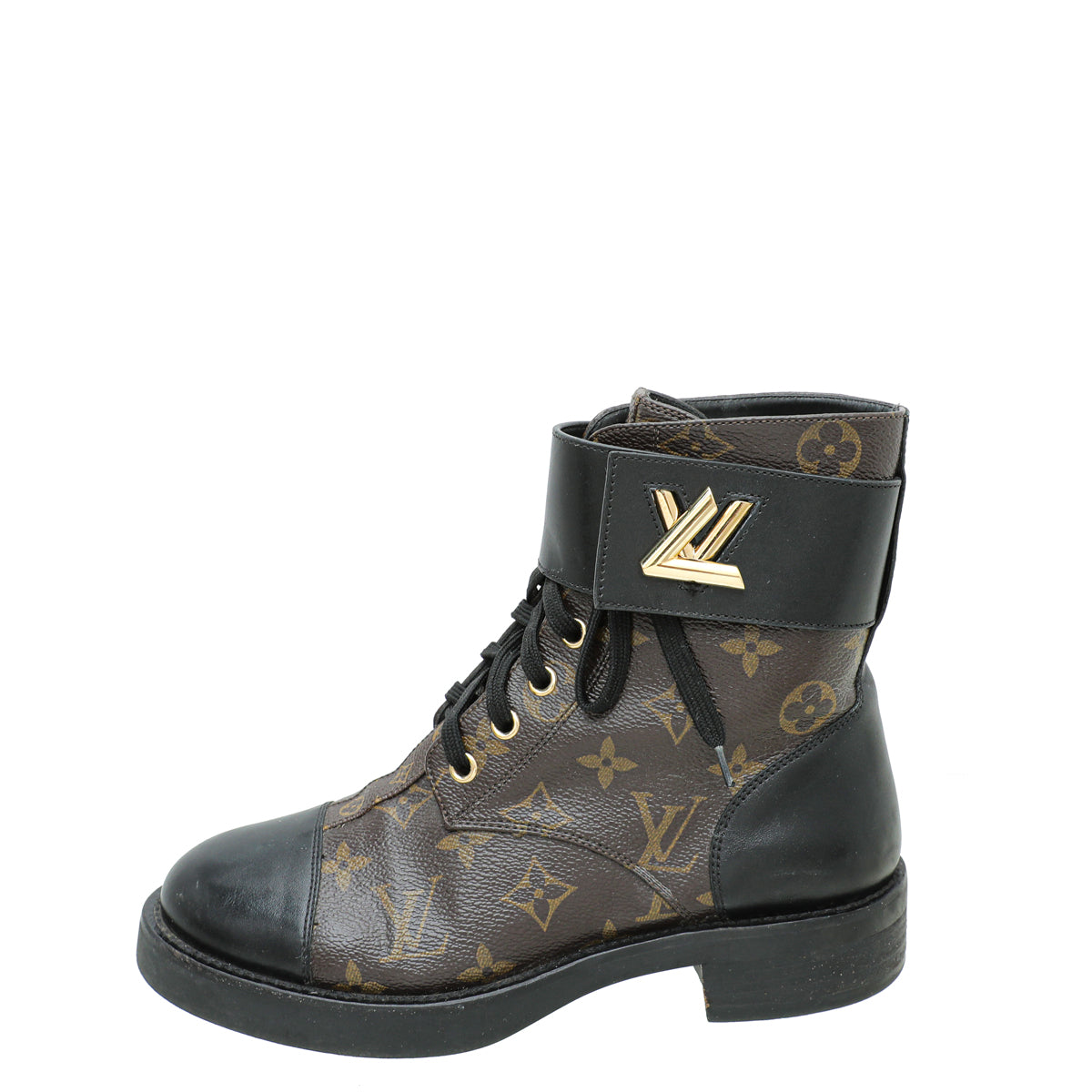 Louis Vuitton Monogram Wonderland Flat Ranger Boots - Black Boots, Shoes -  LOU202892
