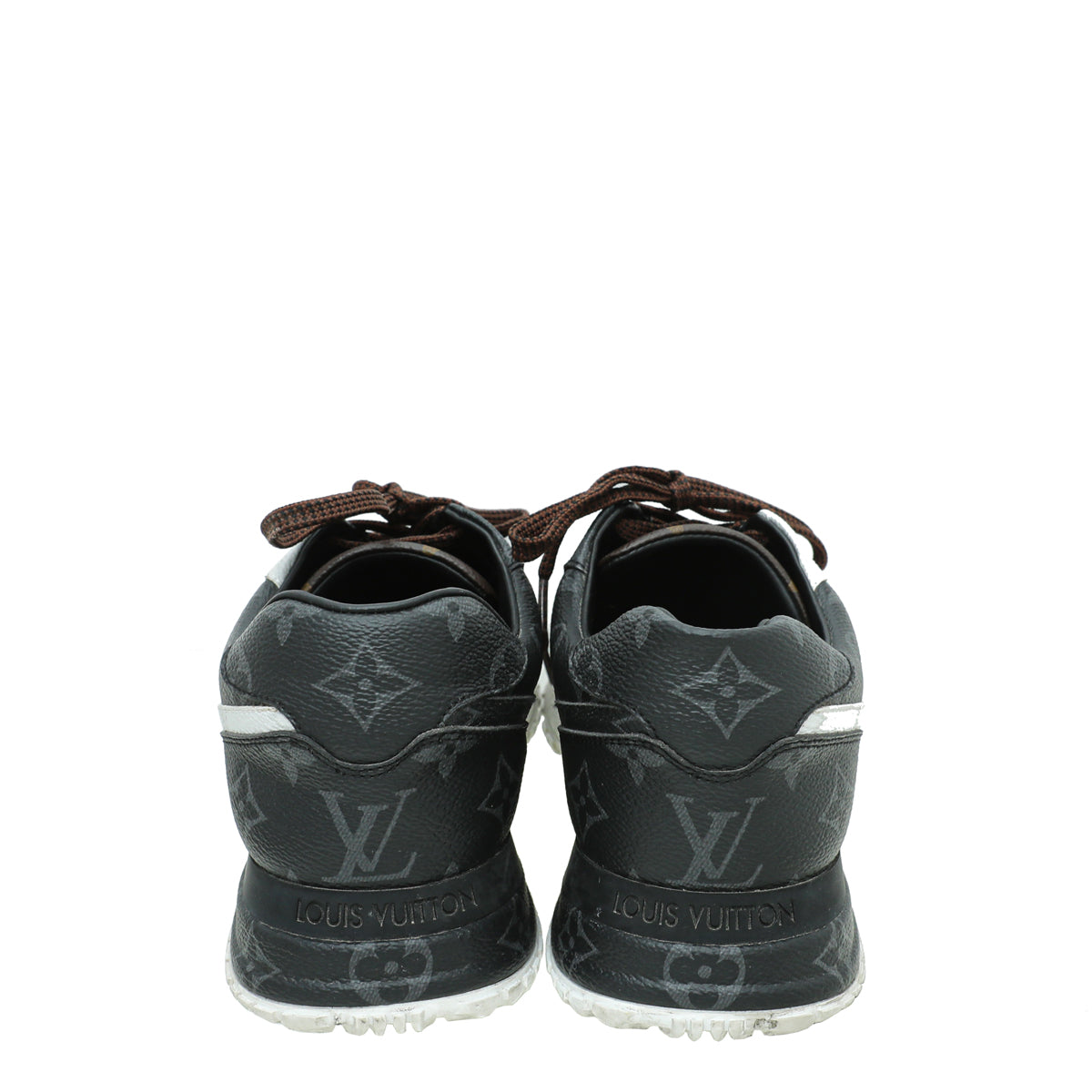 LOUIS VUITTON Monogram Time Out Sneakers 39 Black 1258862