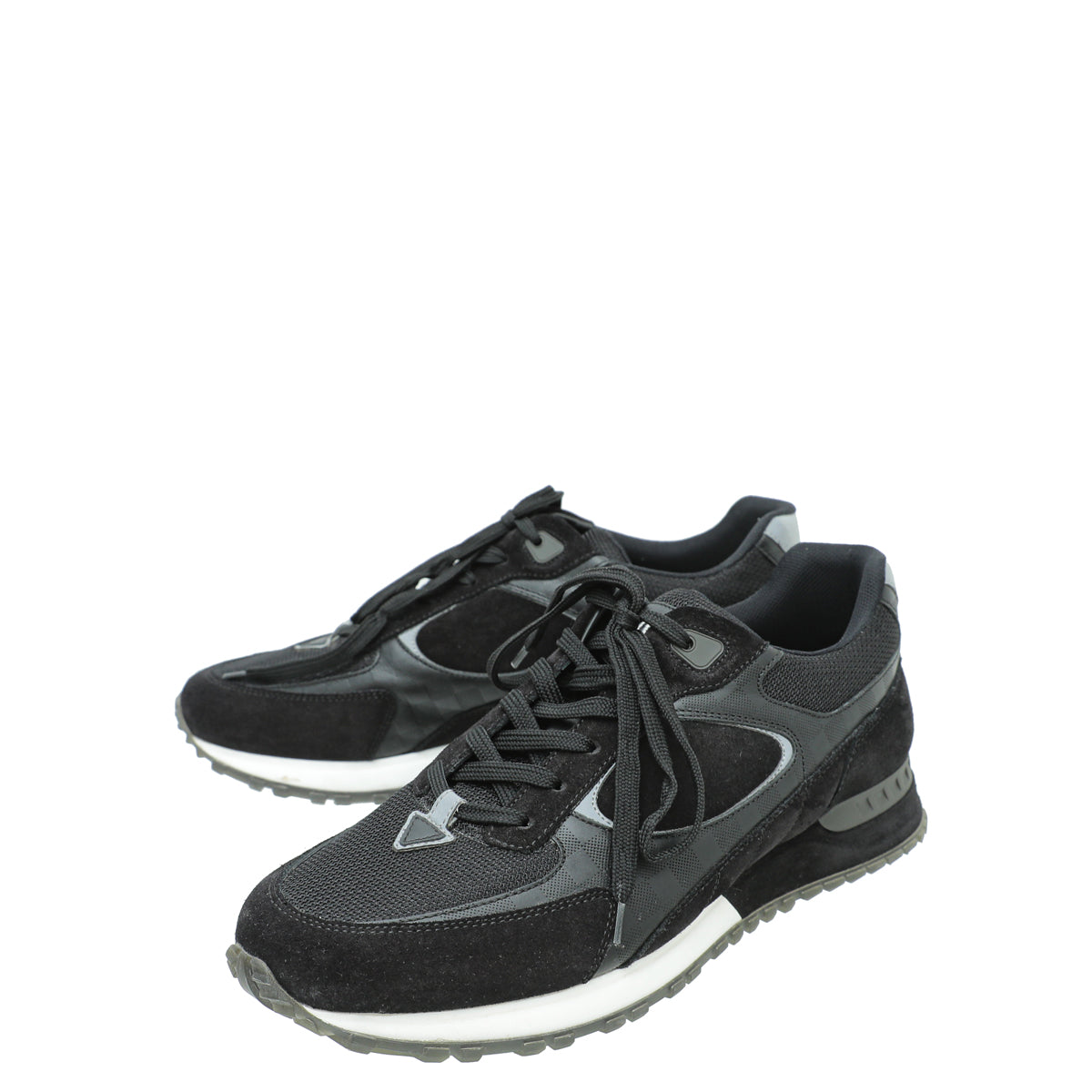 LOUIS VUITTON Sneakers Runaway Line Noir / UK6.5 / BLK / Leather Black  ref.485449 - Joli Closet