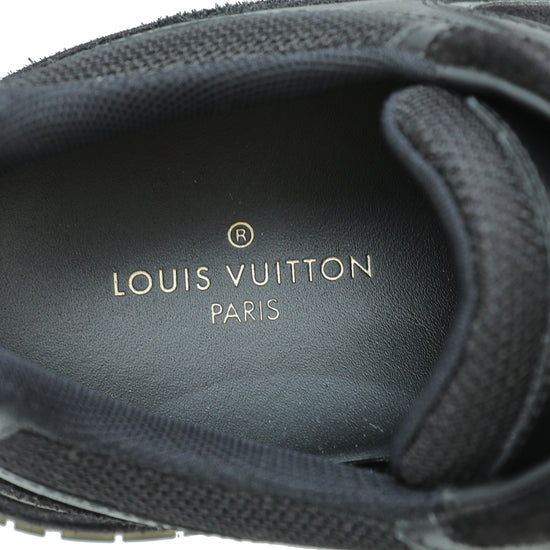 Men's LOUIS VUITTON Sneaker 10 Black and Gray Damier Leather