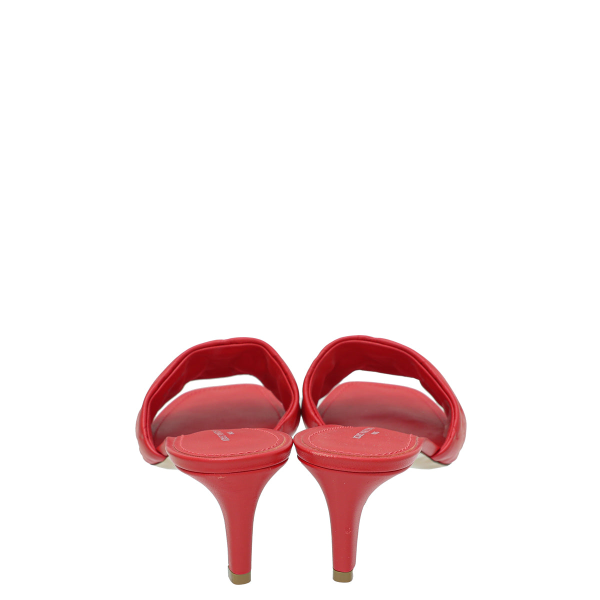 Louis Vuitton Red Revival Heeled Mules 40