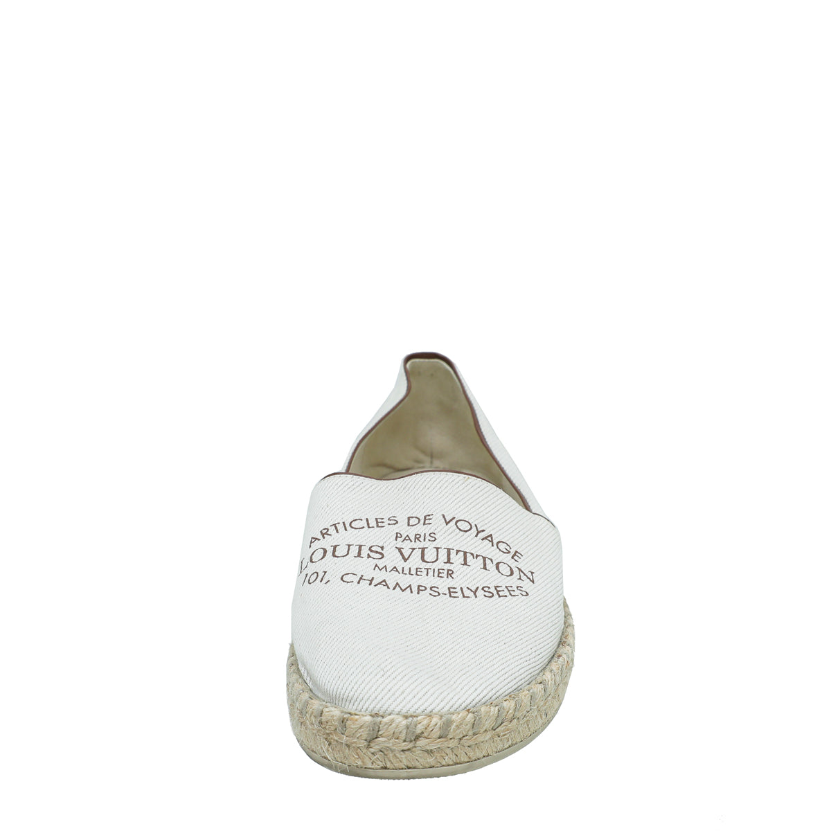 Louis Vuitton Off White Articles De Voyage Espadrille 37.5-Louis Vuitton-THE CLOSET