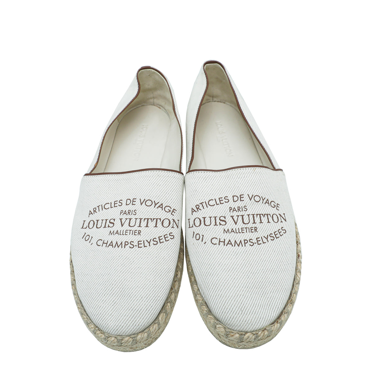 Louis Vuitton Off White Articles De Voyage Espadrille 37.5 – The Closet