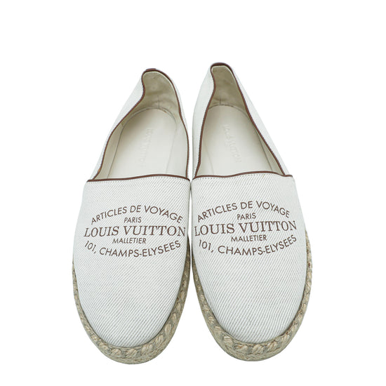 Louis Vuitton Off White Articles De Voyage Espadrille 37.5