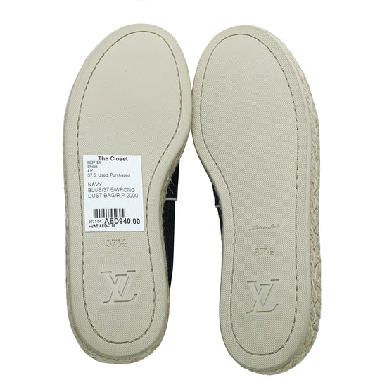 Louis Vuitton 2000s Pre-owned Denim Espadrille Sandals