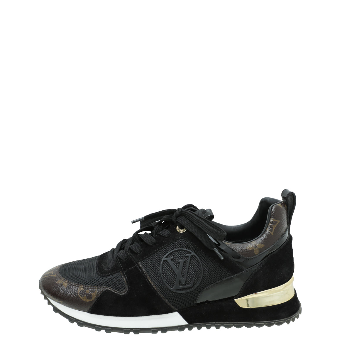 Louis Vuitton Monogram Black Run Away Sneaker-Louis Vuitton-THE CLOSET