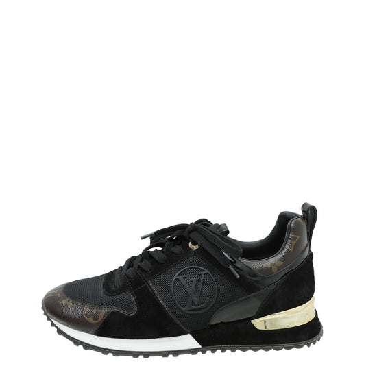 Louis Vuitton White/Brown Mesh And Monogram Canvas Run Away Sneakers Size  38 Louis Vuitton