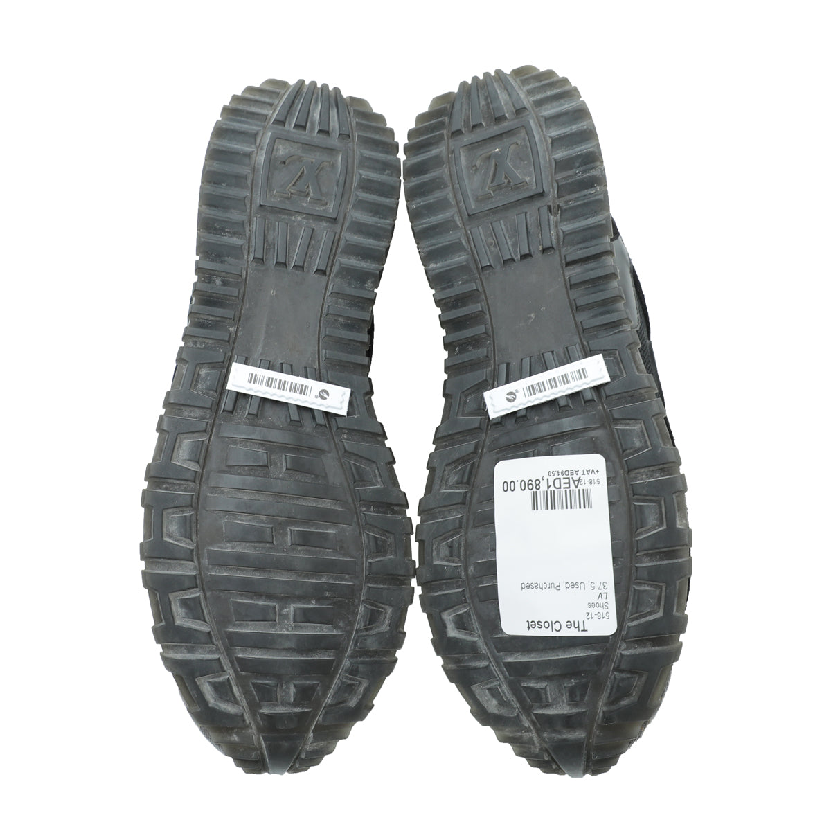 Louis Vuitton Monogram Black Run Away Sneaker-Louis Vuitton-THE CLOSET