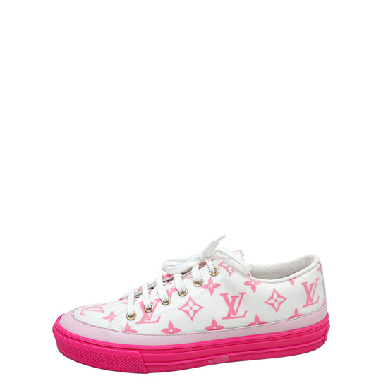 Louis Vuitton Stellar Sneaker Technical Fabric Pink/White For Women LV in  2023