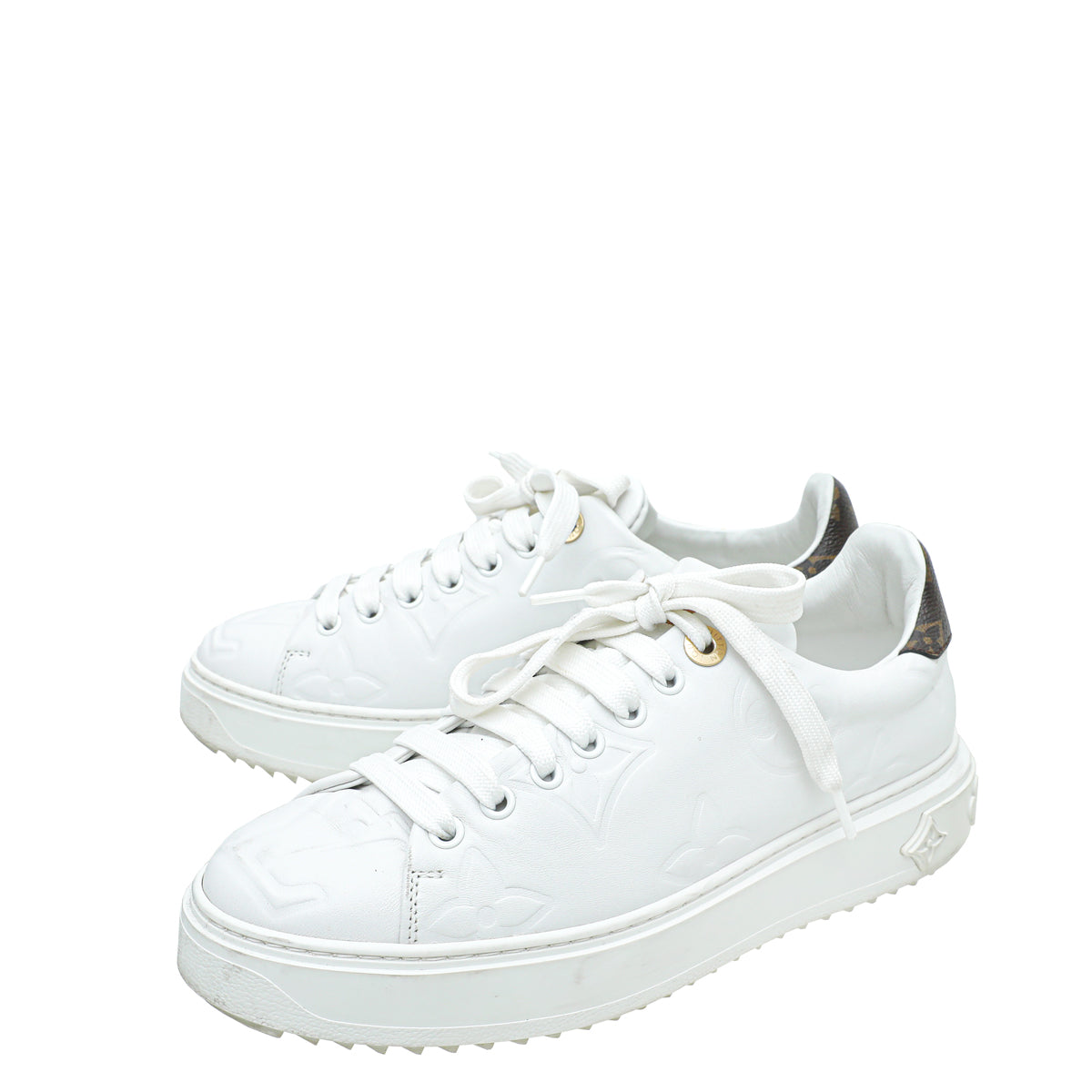 Louis Vuitton Bicolor Time Out Sneakers 38-Louis Vuitton-THE CLOSET