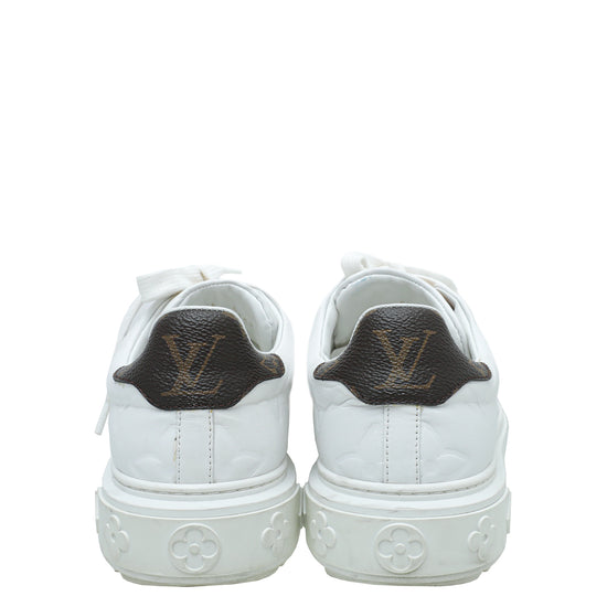 Louis Vuitton Bicolor Monogram Embossed Time Out Sneaker 37 – The Closet
