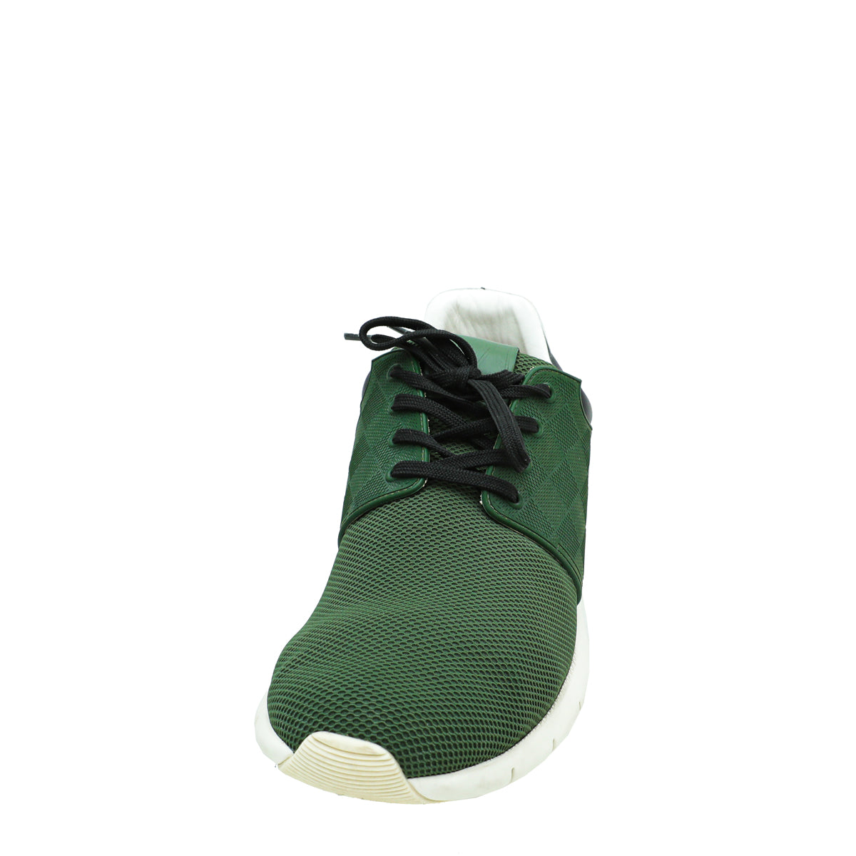 Louis Vuitton Green Rubber Mesh Suede Damier Fastlane Sneaker 10