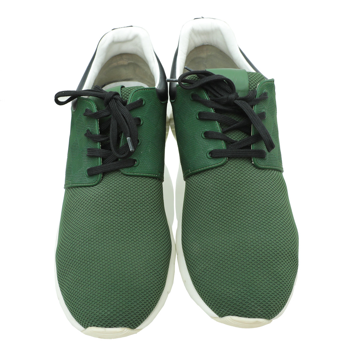 Louis Vuitton Green Rubber Mesh Suede Damier Fastlane Sneaker 10-Louis Vuitton-THE CLOSET