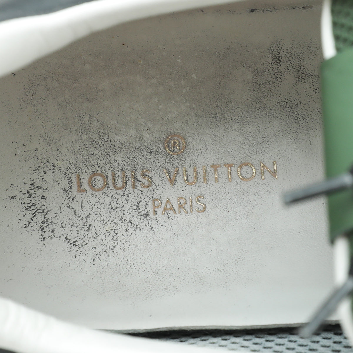 Louis Vuitton Green Rubber Mesh Suede Damier Fastlane Sneaker 10-Louis Vuitton-THE CLOSET