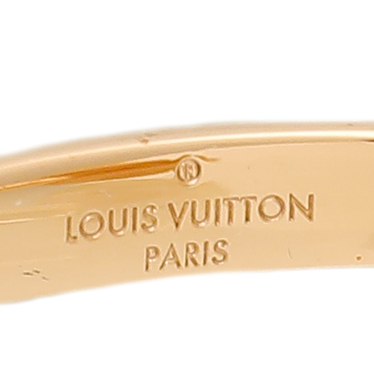 Louis Vuitton Nanogram Cuff Gold Tone Bracelet M