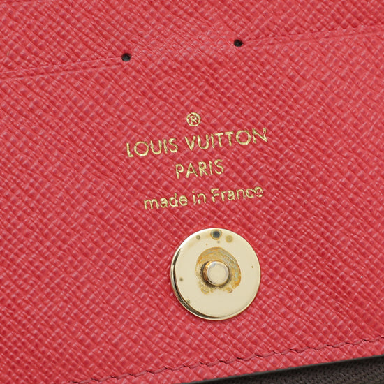 LOUIS VUITTON Monogram Adele Wallet Coquelicot 132298