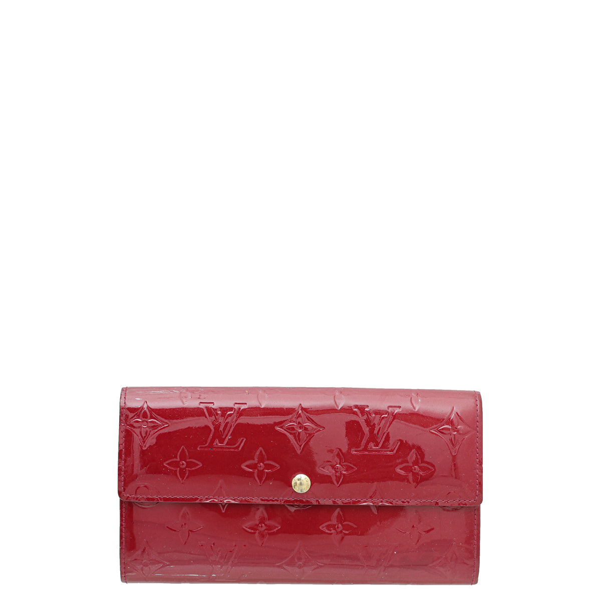 Louis Vuitton Pomme D’amour Monogram Vernis Sarah Wallet W/J.H Initial-Louis Vuitton-THE CLOSET