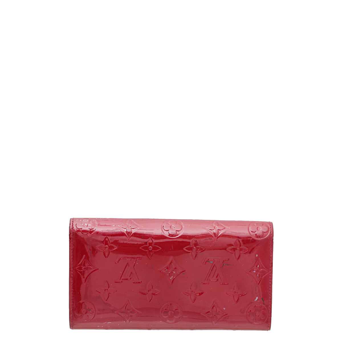 Louis Vuitton Pomme D’amour Monogram Vernis Sarah Wallet W/J.H Initial-Louis Vuitton-THE CLOSET