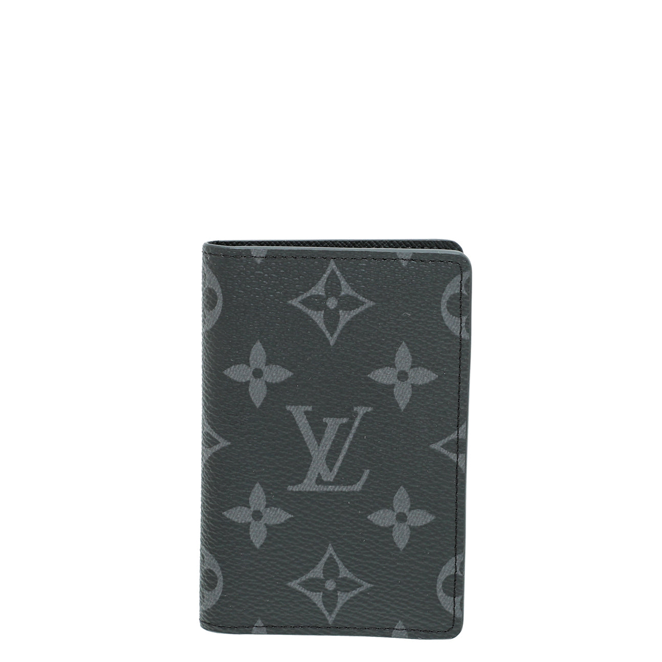 Louis Vuitton Monogram Graphite Pocket Organizer Wallet W/RBA Initial-Louis Vuitton-THE CLOSET